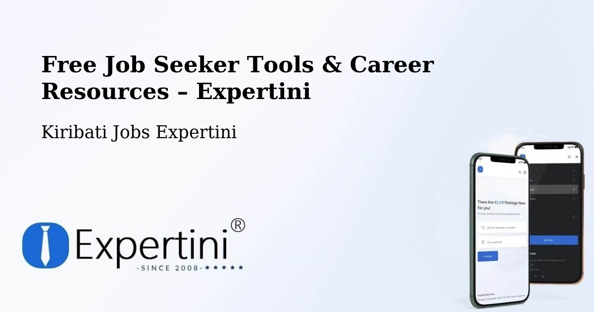 Free Job Seeker Tools & Career Resources – Nikunau - Nikunau, Kiribati Jobs Expertini